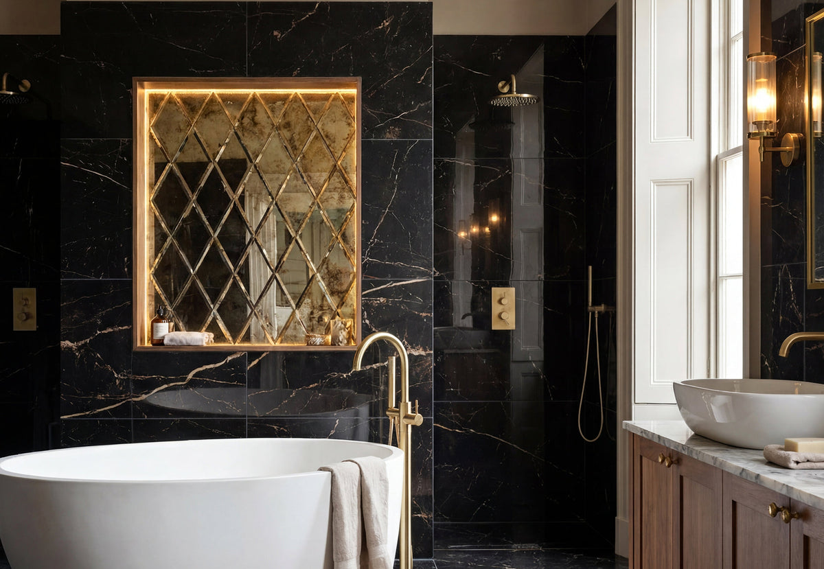 Black Bathroom Tiles