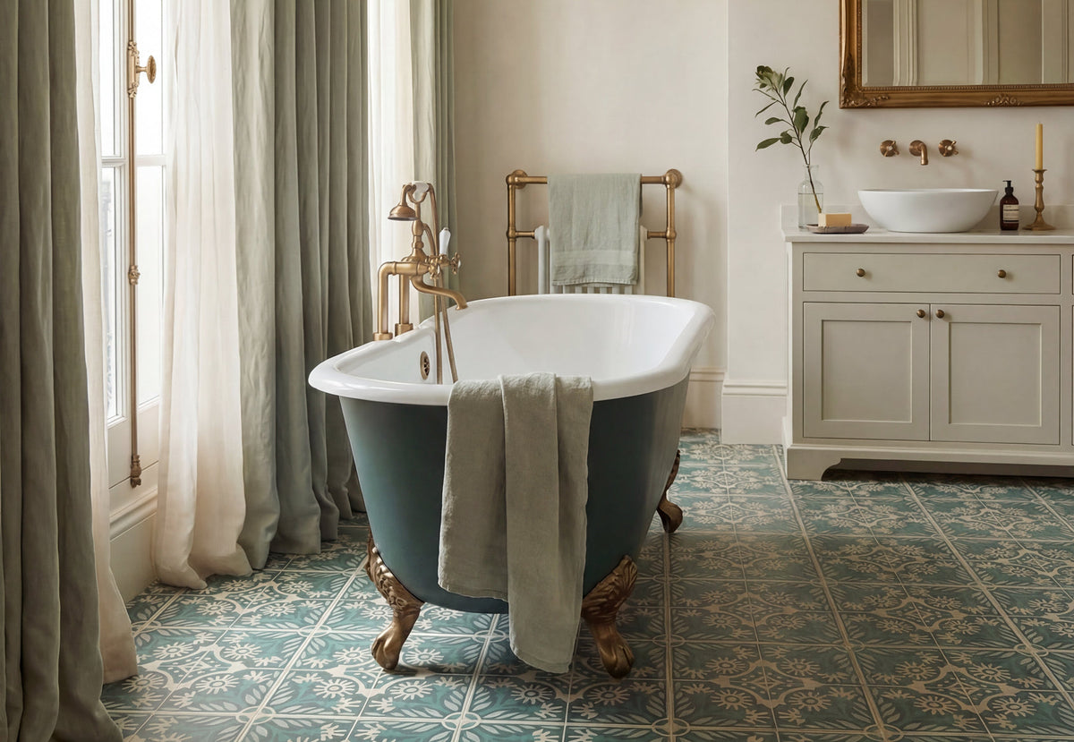 Green Floor Tiles