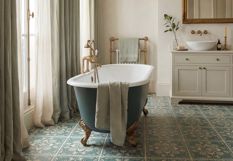 Green Floor Tiles