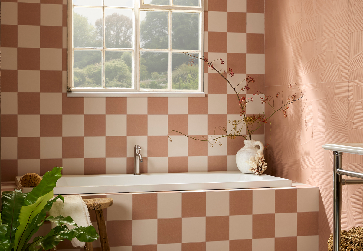 Pink Bathroom Tiles