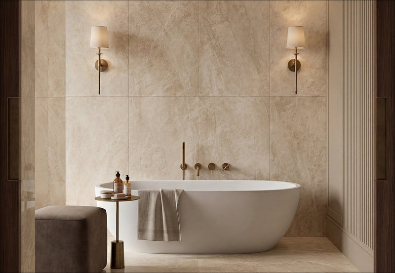 Stone Effect Bathroom Tiles