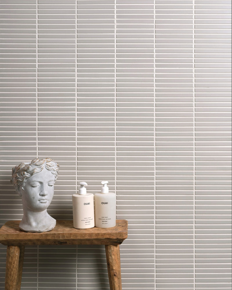 Candy Cane Porcelain Mosaic Vanilla|||