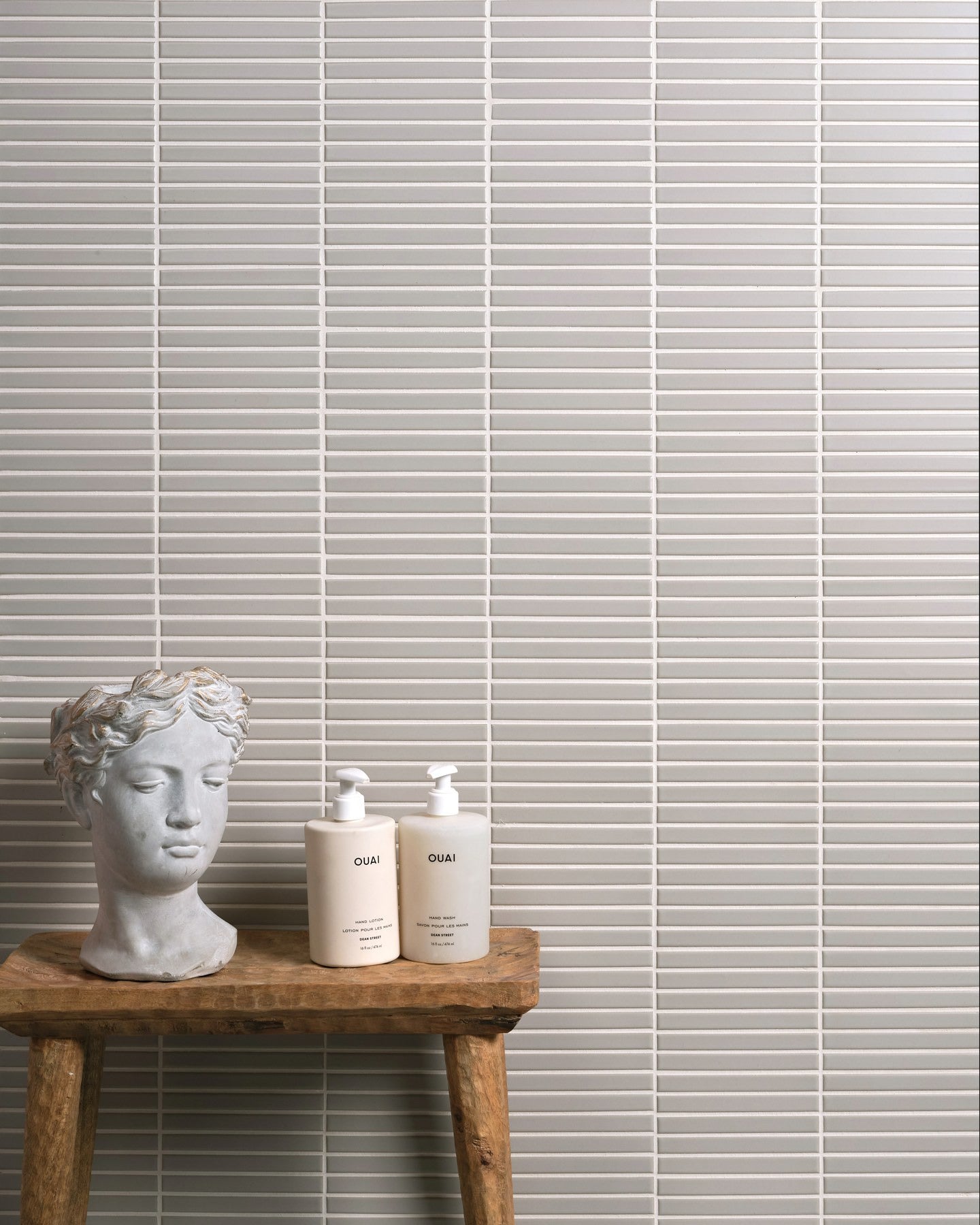 Candy Cane Porcelain Mosaic Vanilla