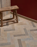 Castilan Limestone Parquet Tumbled|Credit: Divine Savages