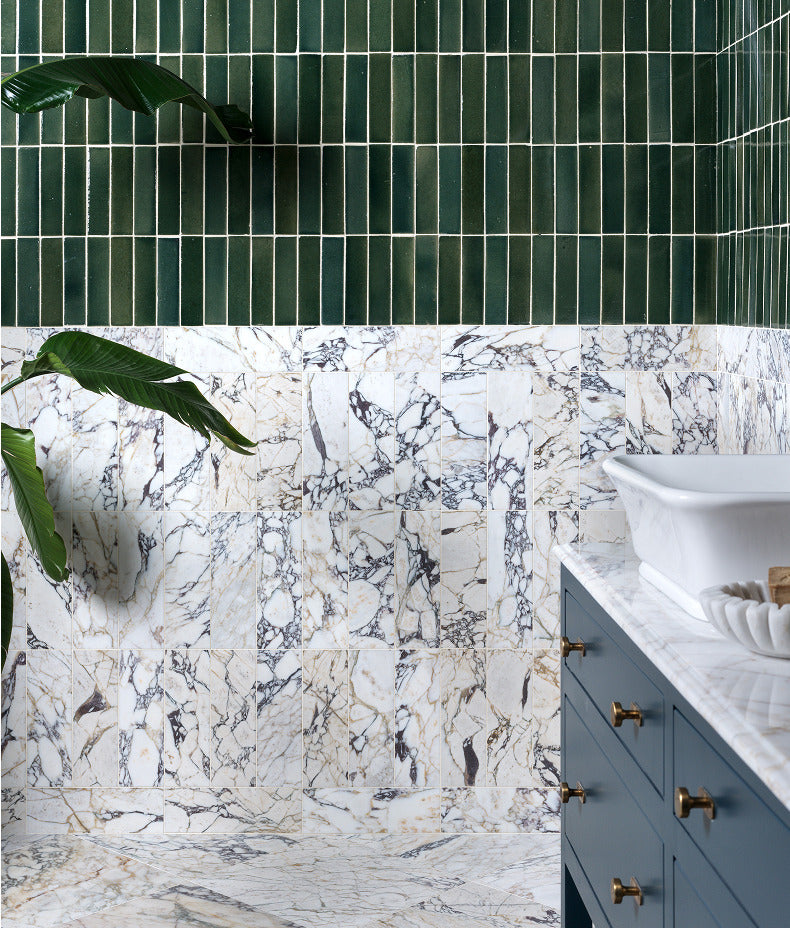 Medici Viola Marble Honed Brick