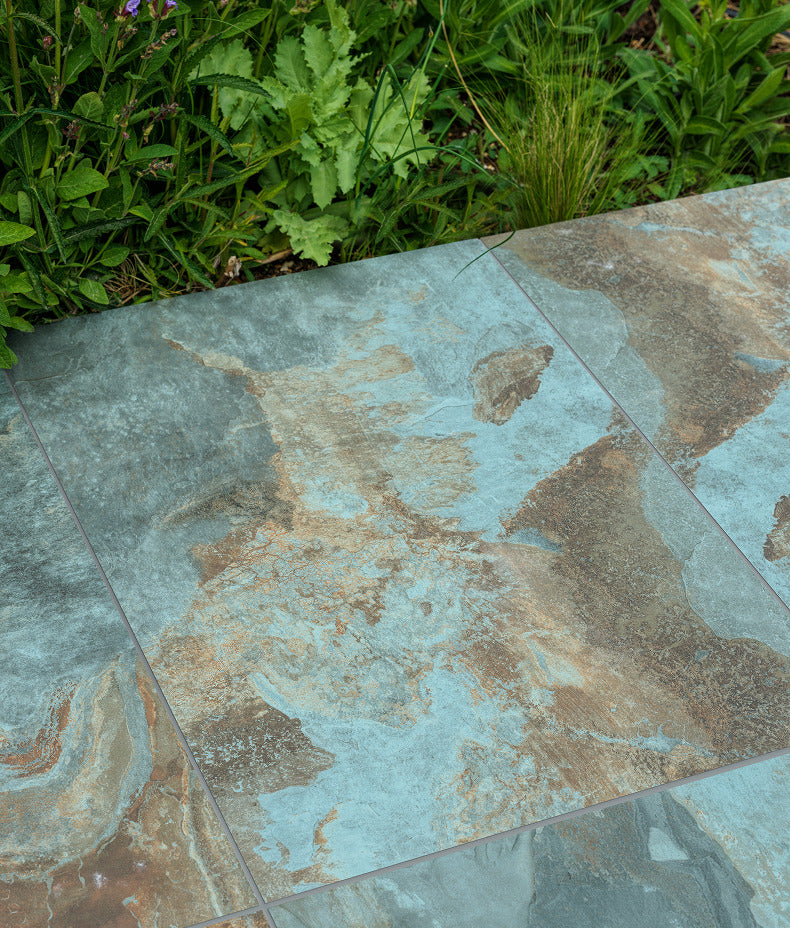 Komodo Porcelain Paving Textured Green