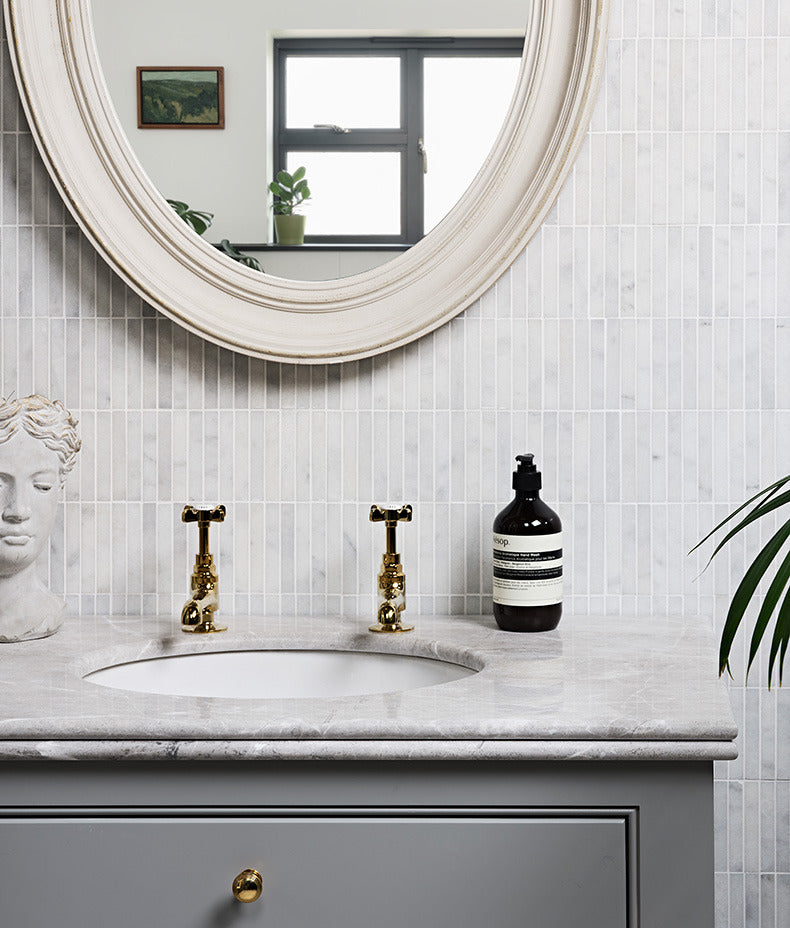 Long Island Marble Bamboo Mosaic