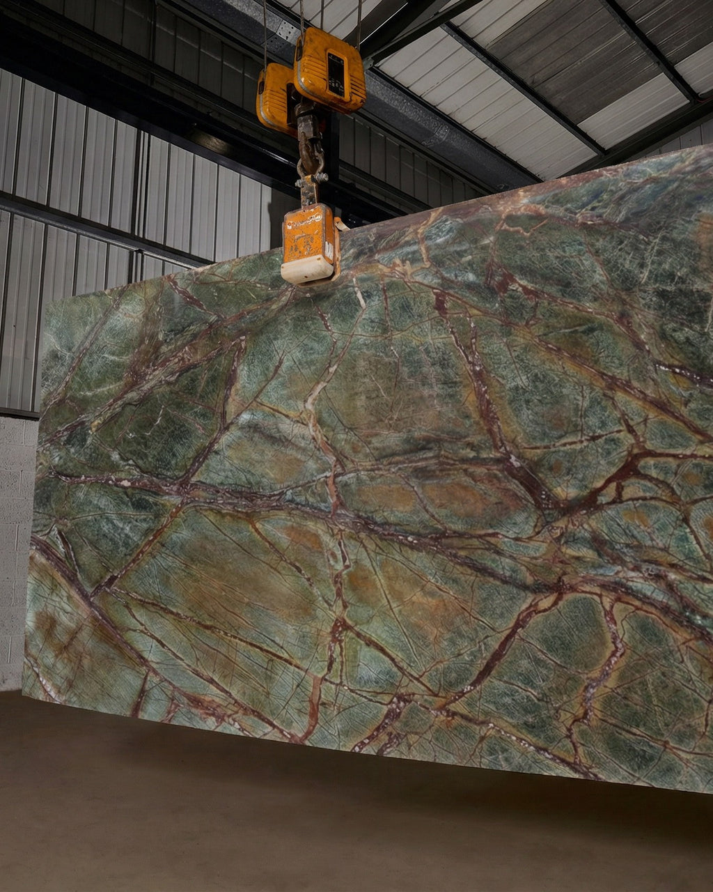 Rainforest Green Marble Slab