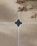 Clover Cabochon Nero Slate Honed