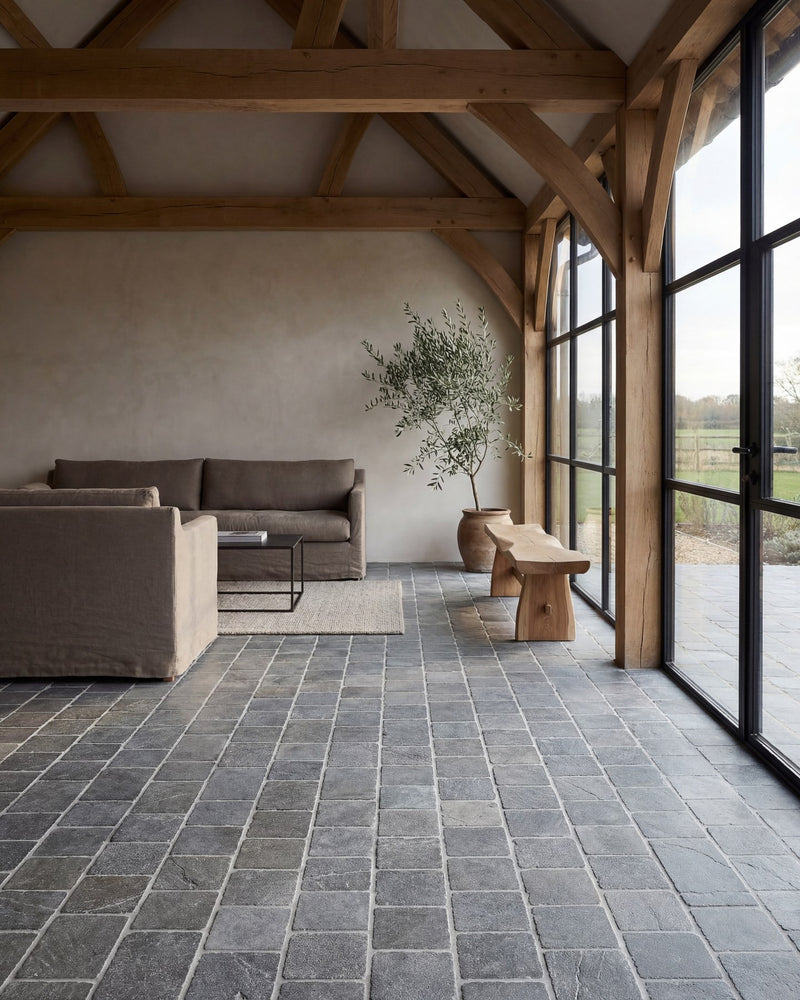 Galway Limestone Cobble Seasoned Finish|||
