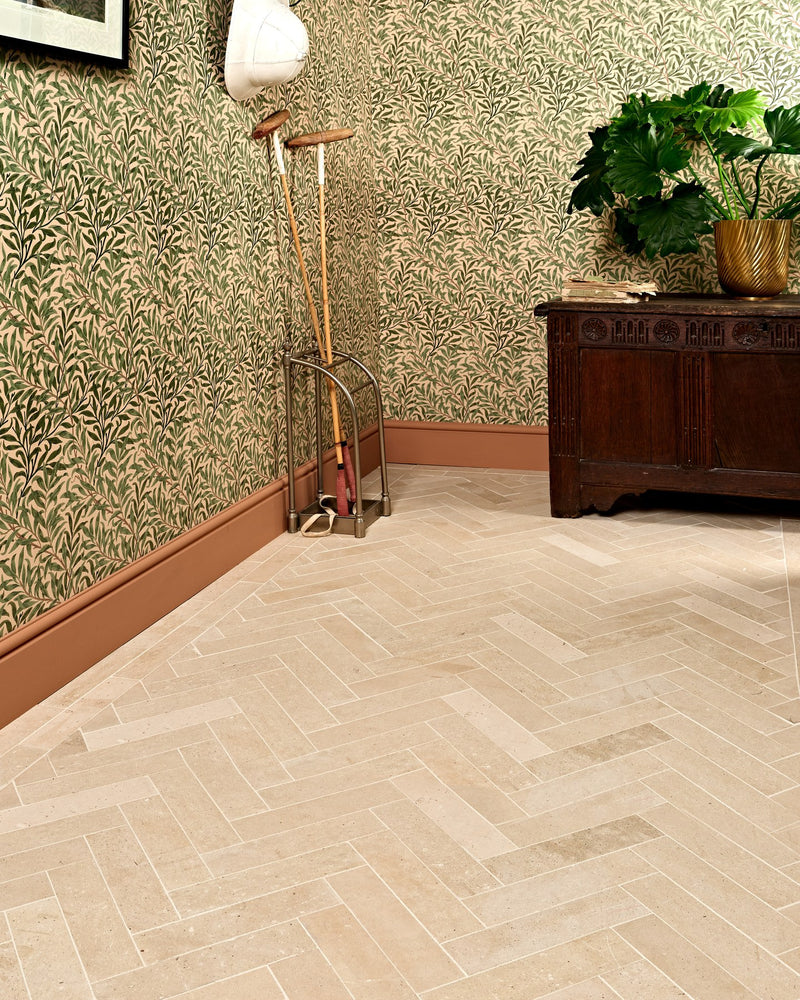 Portland Limestone Honed Parquet|||