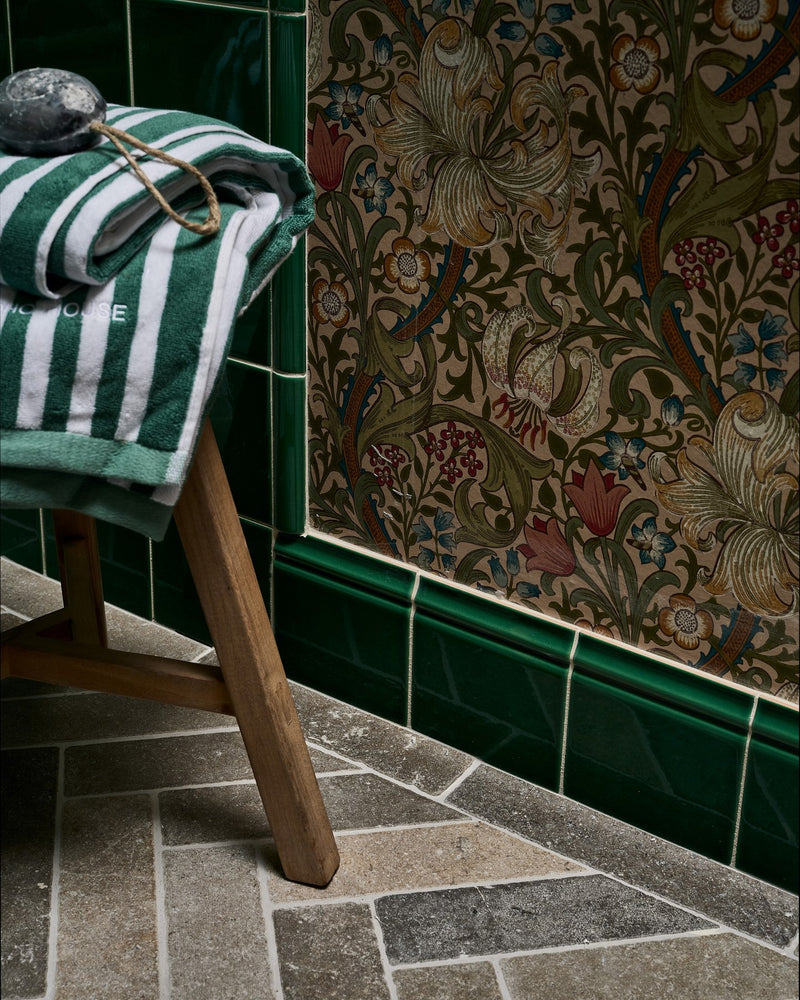 Victorian Style™ Wall Ceramic Emerald Green Simple Beading Crackle Glaze||victorian-style-wall-ceramic-emerald-green-skirting