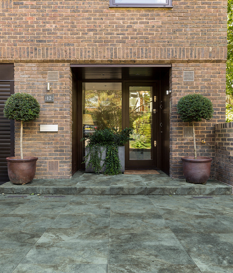 Komodo Porcelain Paving Textured Green