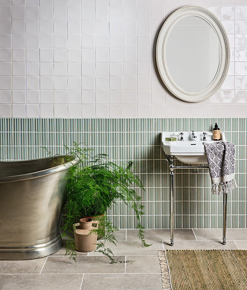 Tunstall Ceramic Fluted Brick Fern