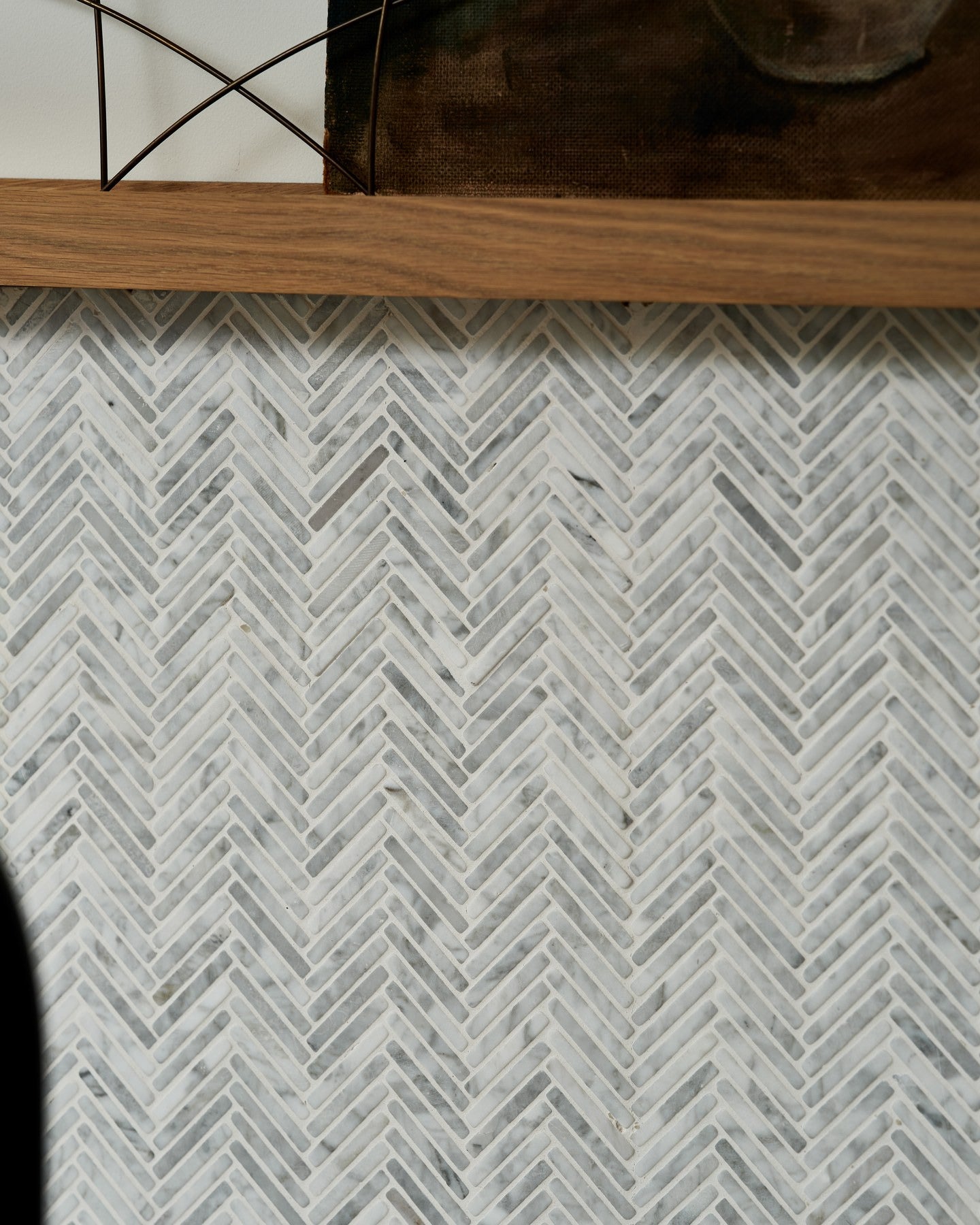 Athens Carrara Marble Mosaic