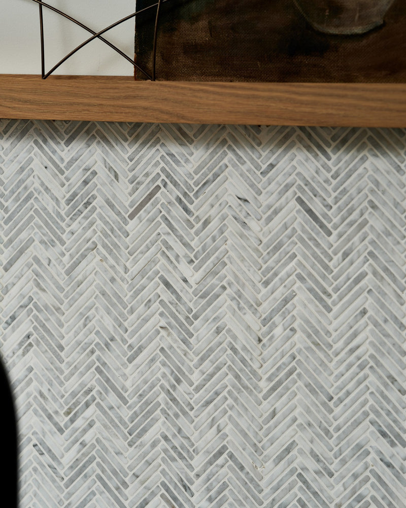 Athens Carrara Marble Mosaic