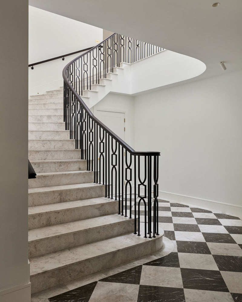 Taj Mahal Marble Honed Finish||Designed by Ascot Design, Photographed by Chris Snook|avant-garde-marble-honed-finish