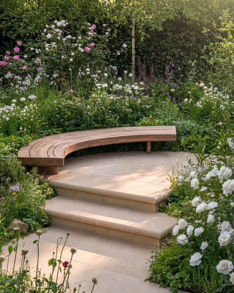 Buscot Limestone Tumbled & Etched Double Pencil Coping
