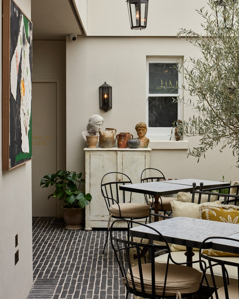 Flanders Charcoal Tumbled Clay Pavers|Credit: Guest House Hotels - Brighton