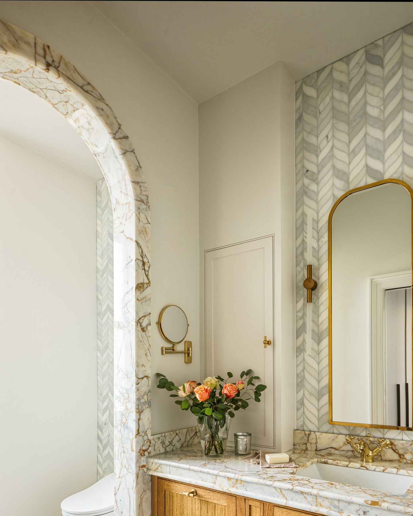 Zen Marble Honed Finish Grand Basket Weave | Marble Mosaic | Ca