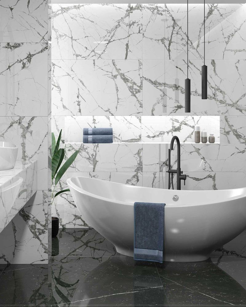 Marble Luxe Porcelain Iceberg|||