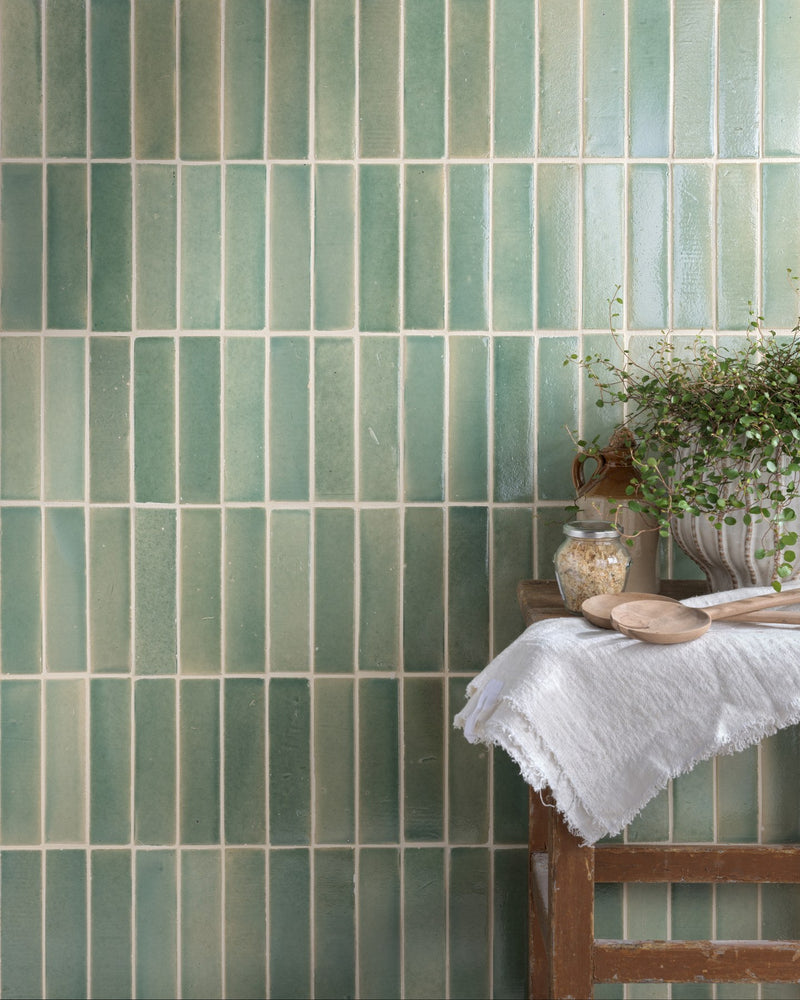 Stone Glaze Ceramic Menthol Gloss Brick|||