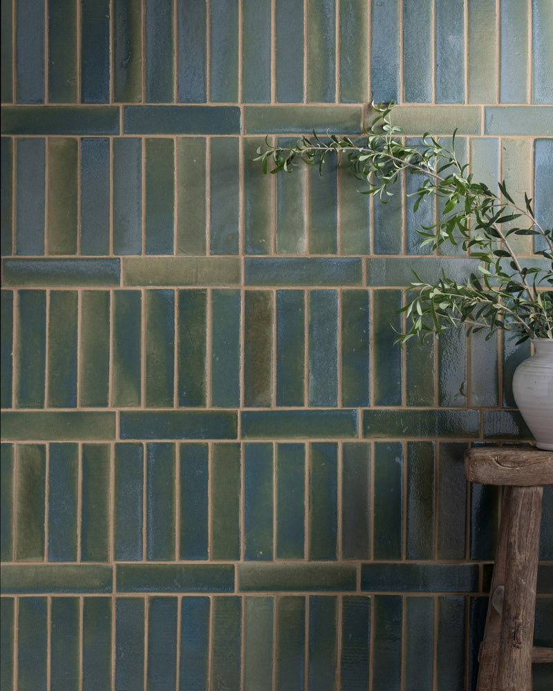 Stone Glaze Ceramic Winter Pond Gloss Brick|||