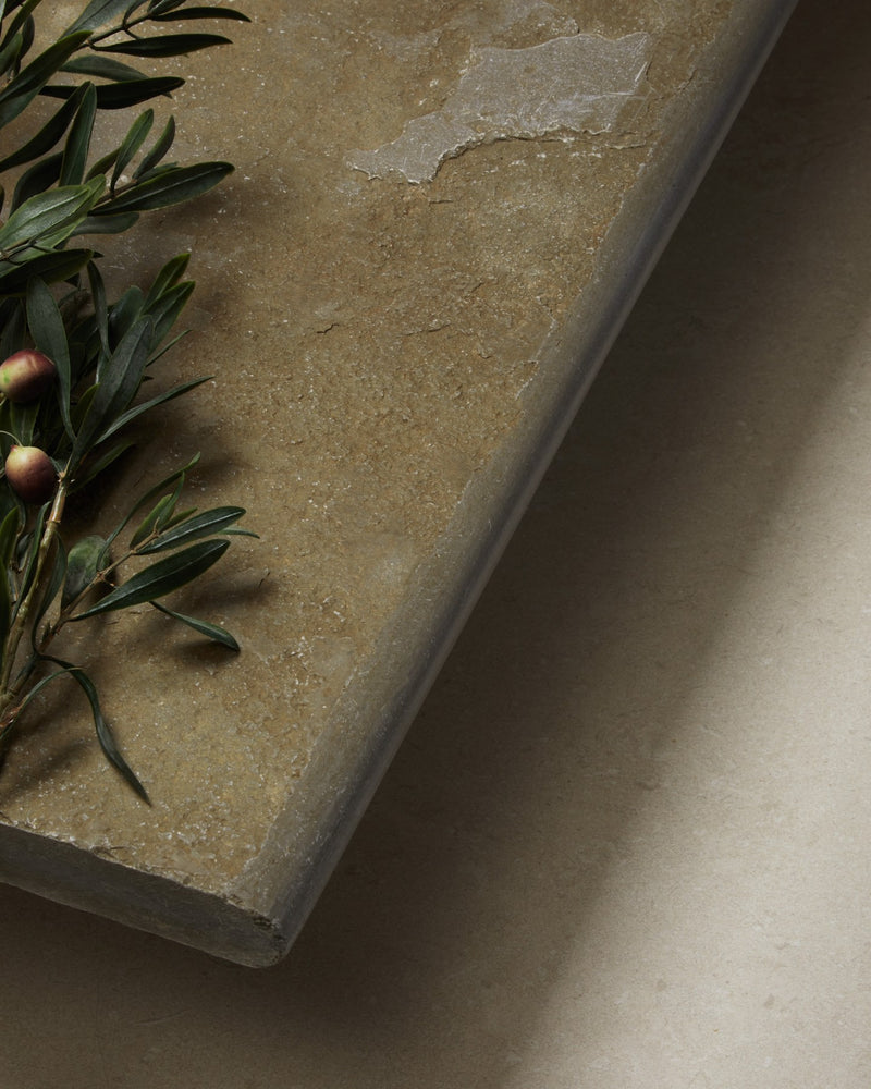 Trusloe Limestone Seasoned Bullnose Coping