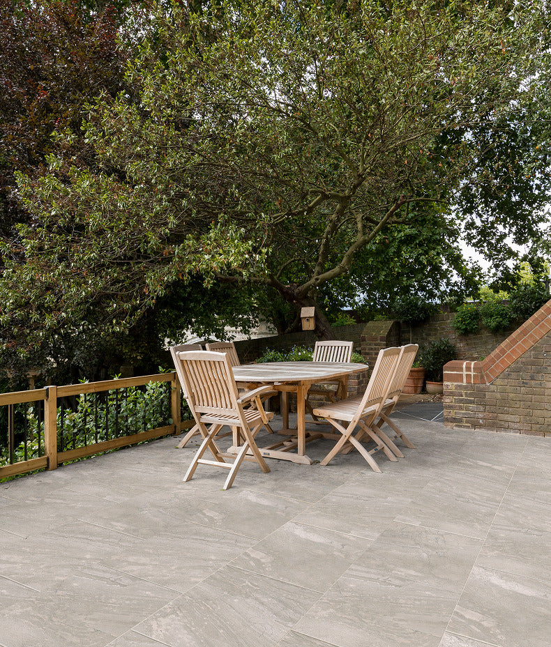 Lithos Porcelain Paving Textured Blanc
