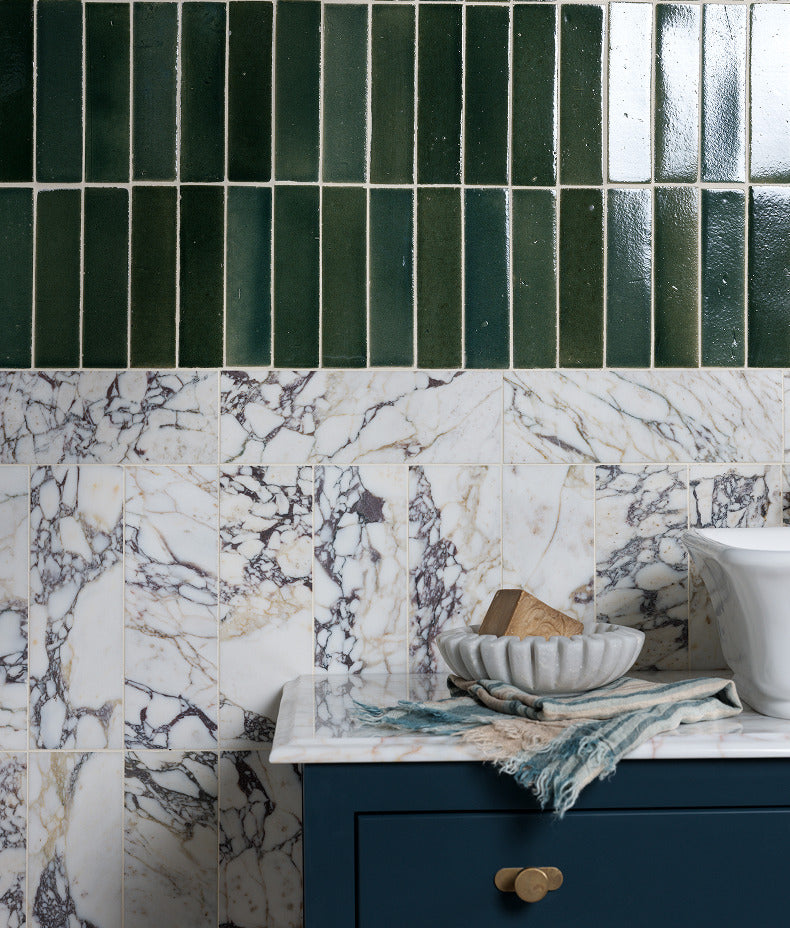Medici Viola Marble Honed Brick