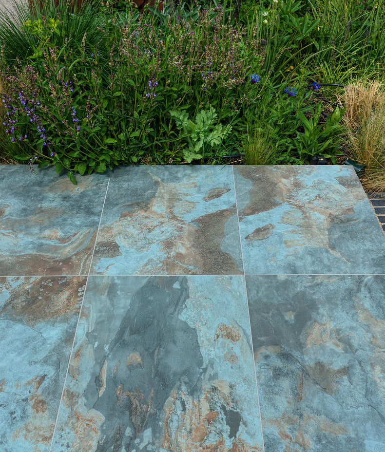 Komodo Porcelain Paving Textured Green