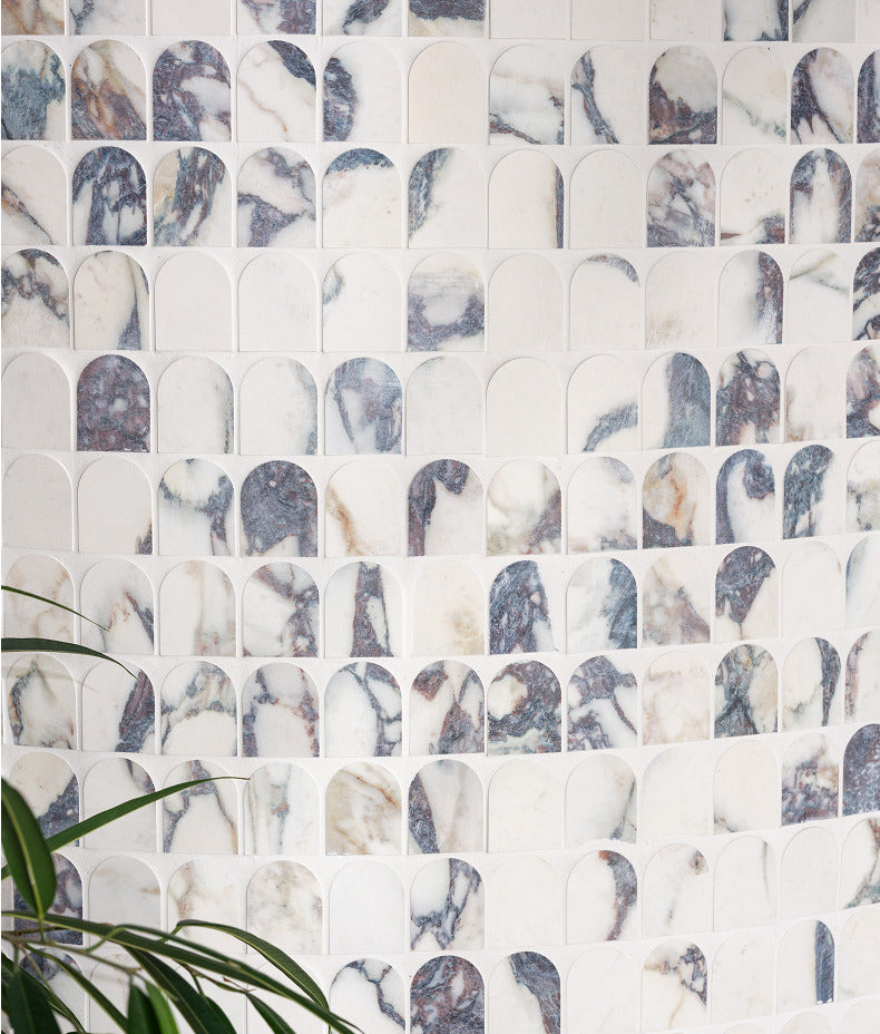 Savoy Novo Porcelain Matt Arch Mosaic