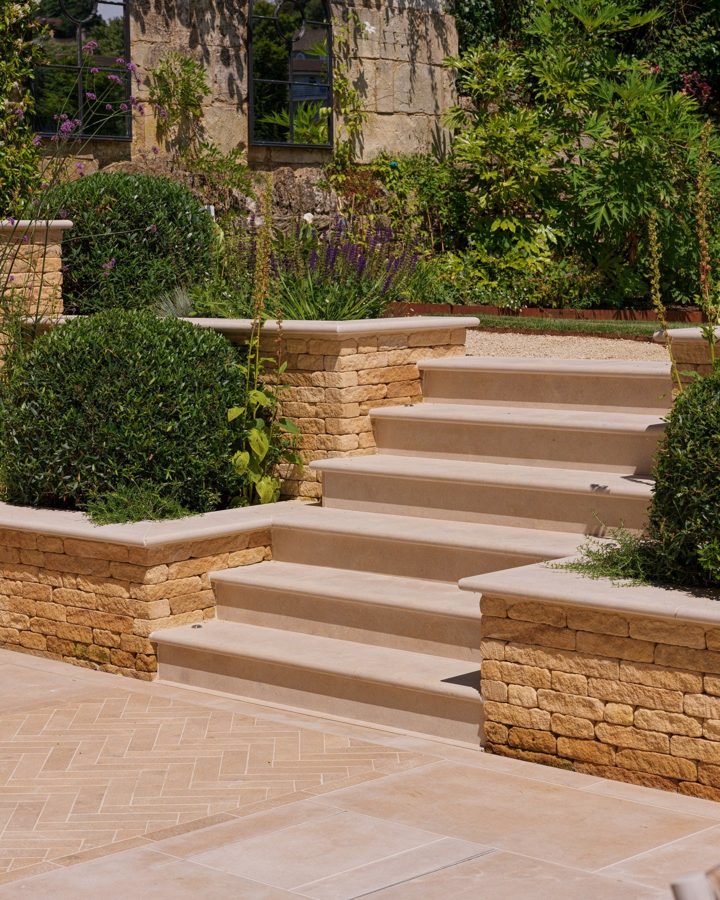Buscot Limestone Parquet Tumbled & Etched Finish
