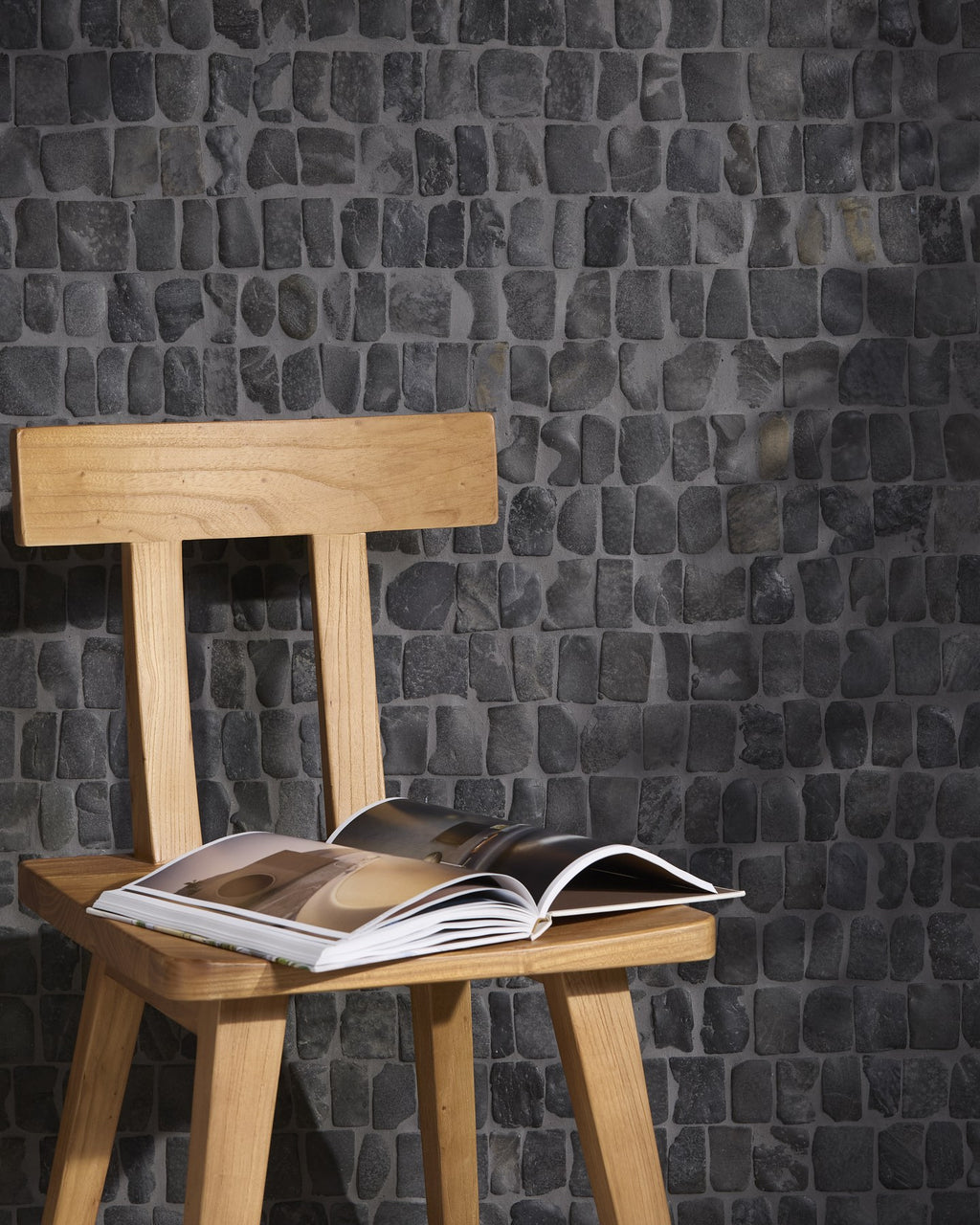 Enso Cobble Mosaic Strip Charcoal