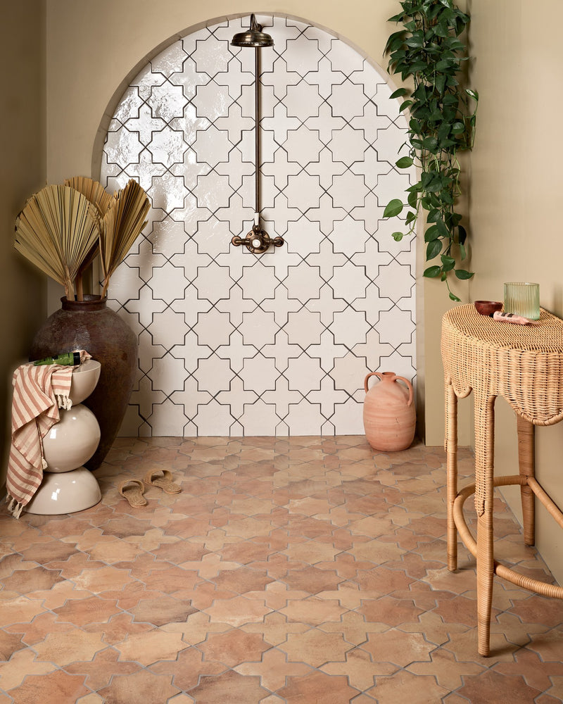 Fez Porcelain Cross White||fez-porcelain-star-white-gloss, fez-porcelain-star-cotto-matt, fez-porcelain-cross-cotto-matt