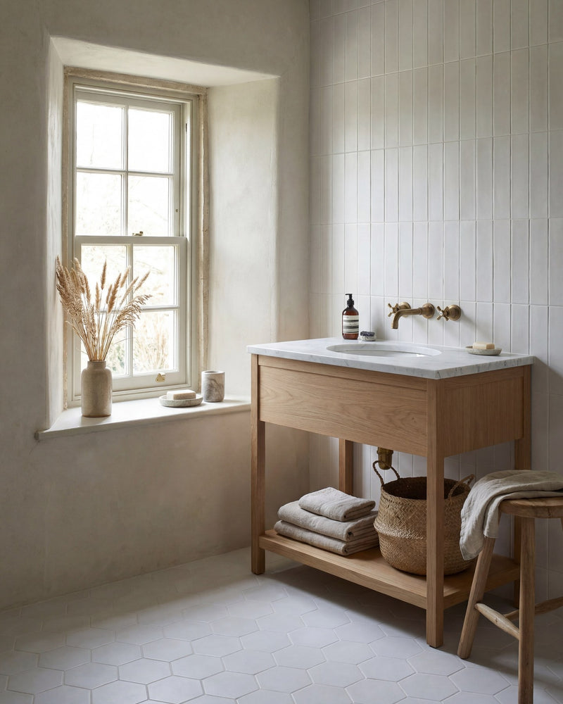 Medina Hexagon Porcelain Latte|||medina-brick-porcelain-latte
