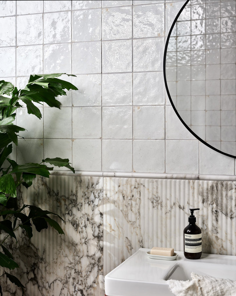 Arte Italiano Blanco Porcelain|||palm-springs-ceramic-italiana-fluted, palm-springs-ceramic-italiana-moulding