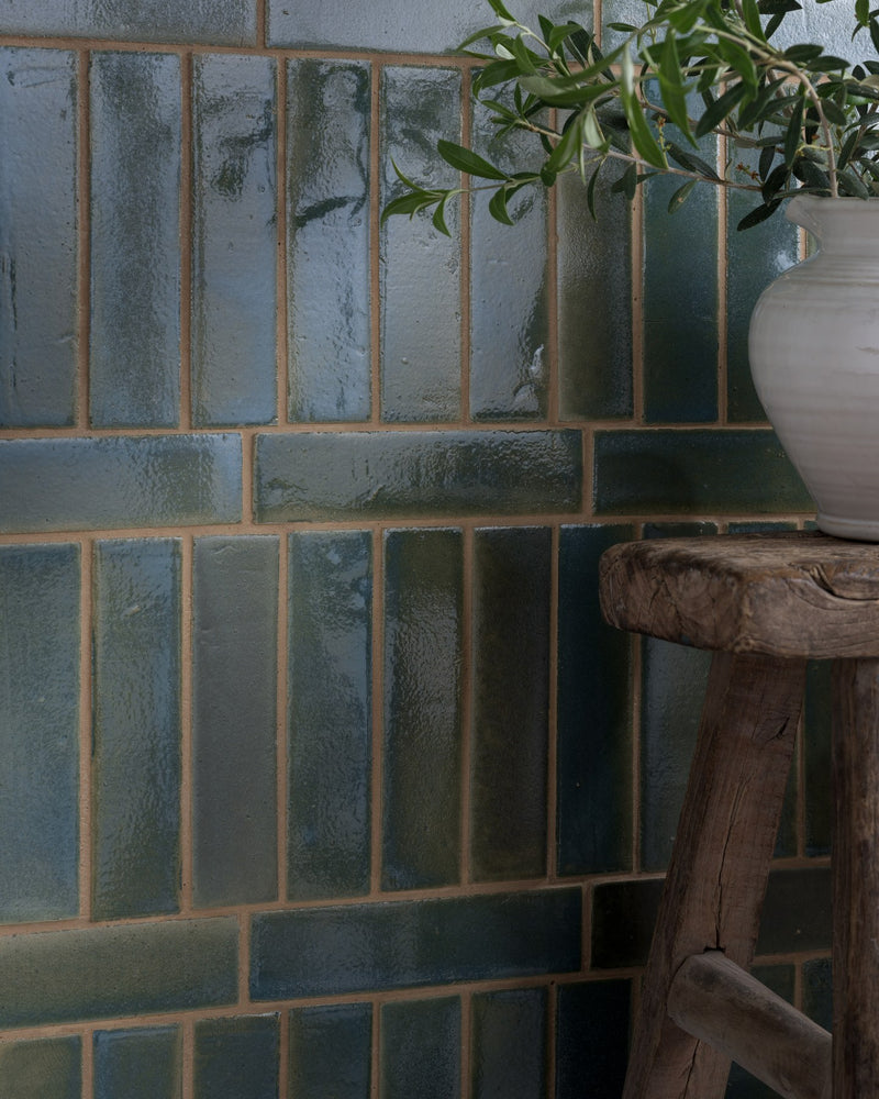 Stone Glaze Ceramic Winter Pond Gloss Brick|||