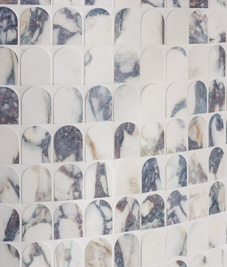 Savoy Novo Porcelain Matt Arch Mosaic