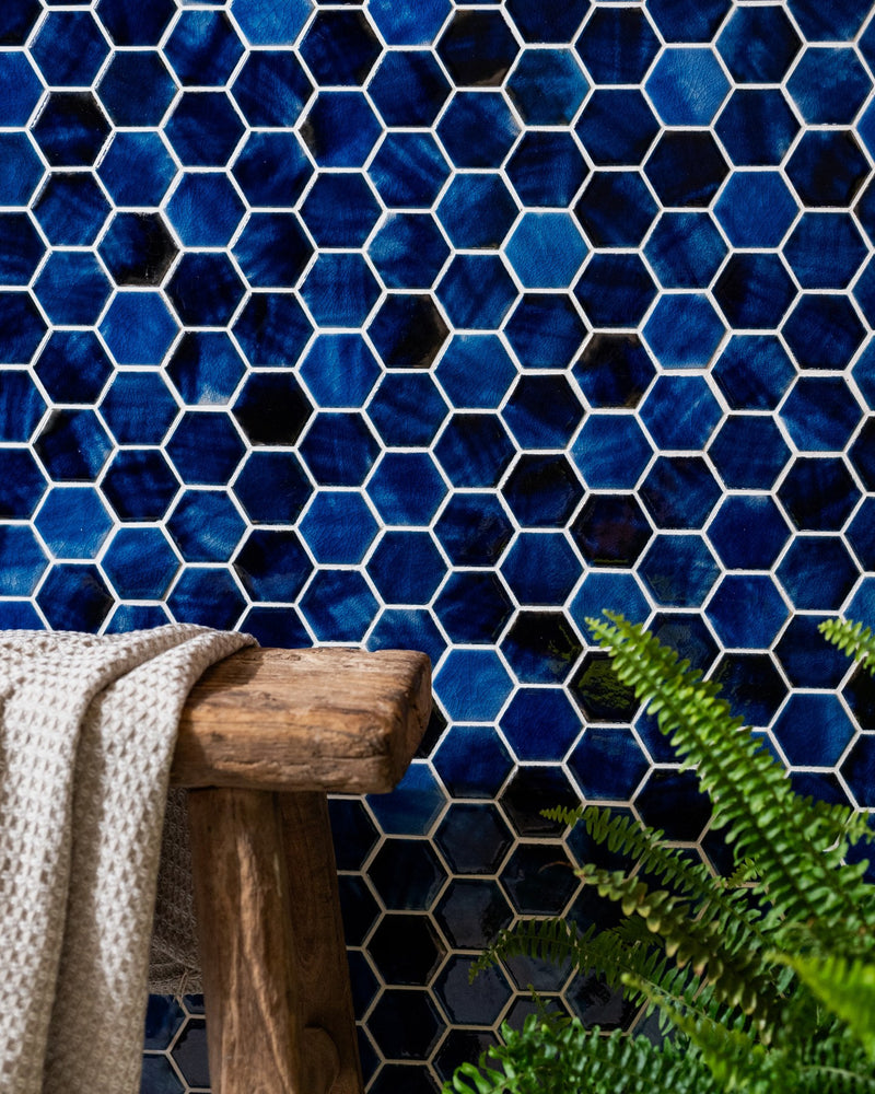 Akazu Porcelain Mosaic Cobalt|||