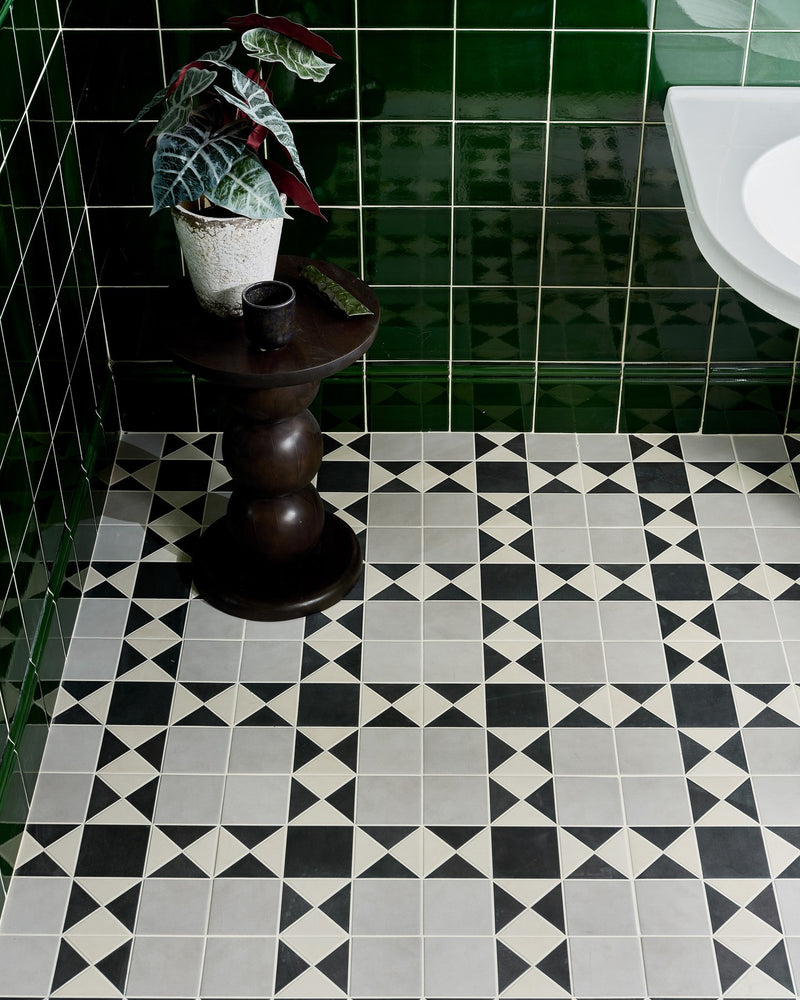 Victorian Style™ Porcelain Finchley Pattern Soft Grey