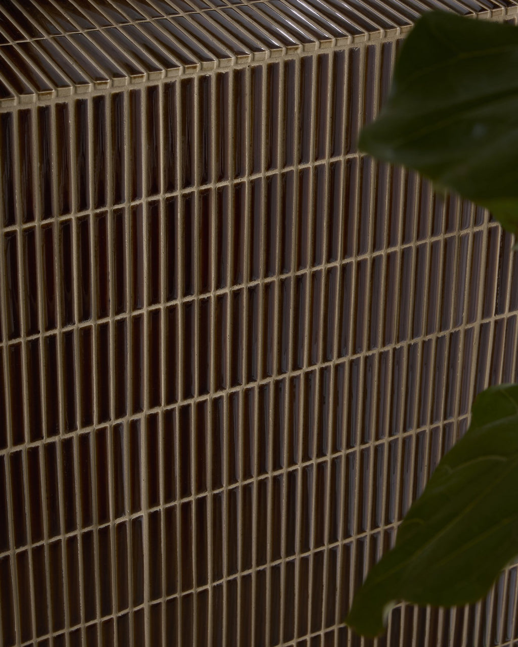 Bamboo Porcelain Mosaic Caramel