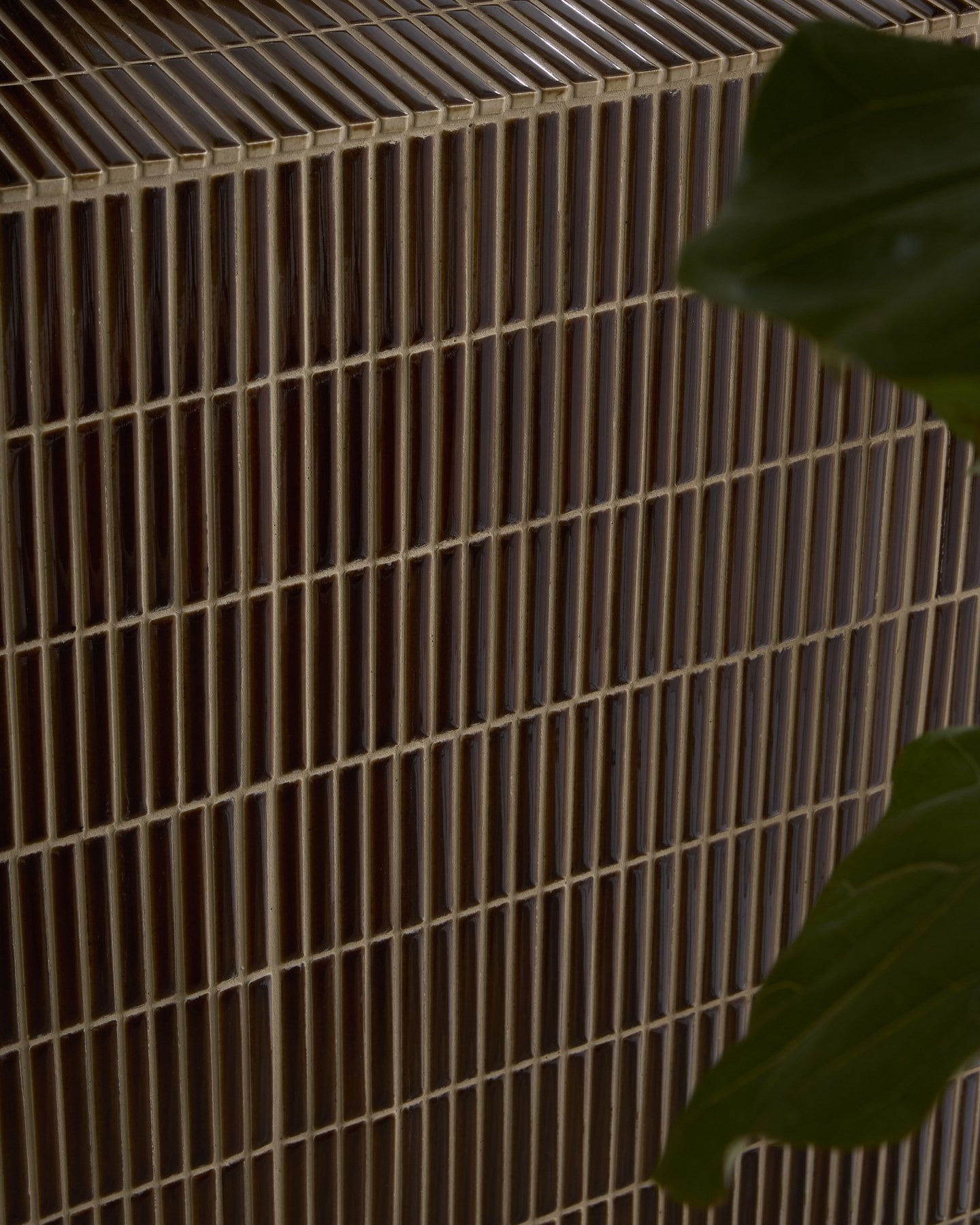 Bamboo Porcelain Mosaic Caramel