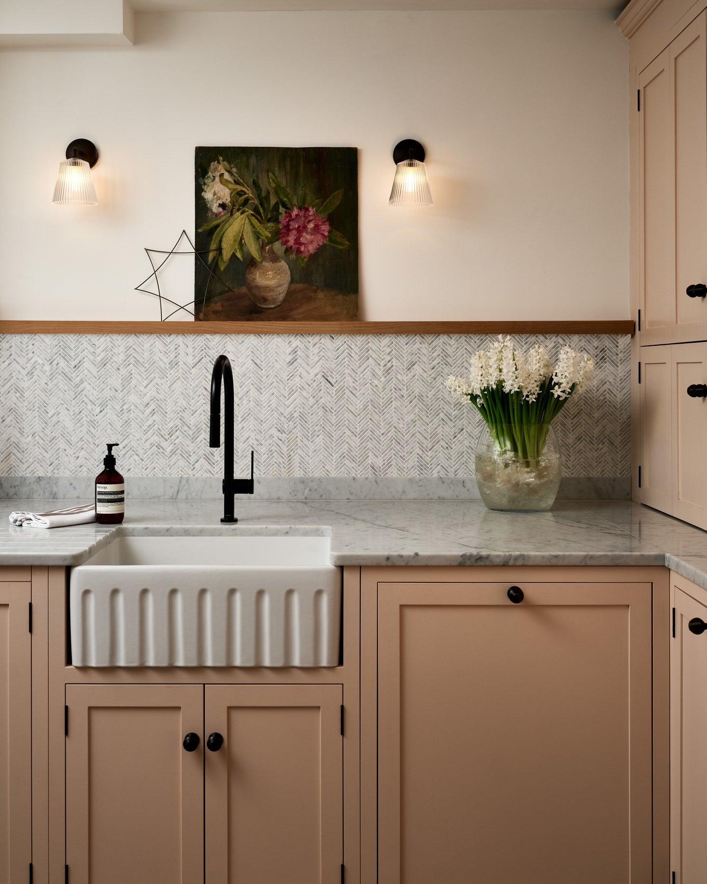 Athens Carrara Marble Mosaic
