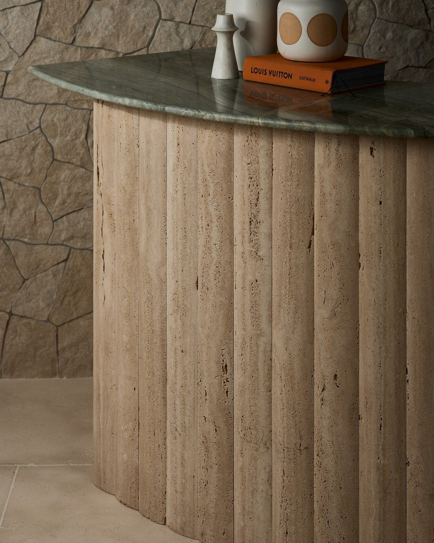Romano Travertine Honed Slab