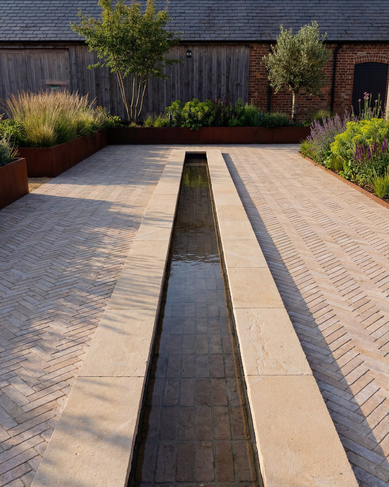 Buscot Limestone Tumbled & Etched Klinkers