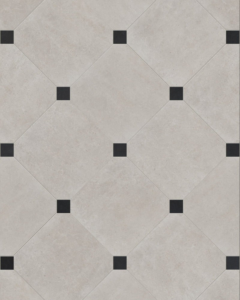 Isle Porcelain Perla|Clipped to Octagons|nero-slate-honed-cabochons