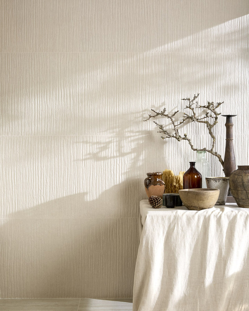 Plastercraft Linea Mano Porcelain Ecru Textured