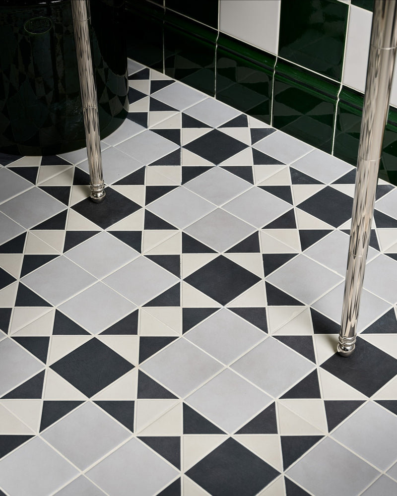 Victorian Style™ Porcelain Finchley Pattern Soft Grey