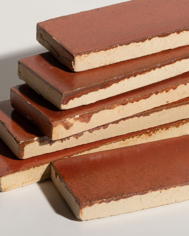 Stone Glaze Ceramic Imperial Red Gloss Brick|||